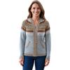 Gamboa Cardigan in Alpaca con Cappotto Maglione Lana Donna Invernale Elegante Cappuccio Manica Lunga con Zip