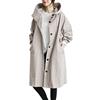 GXYANiaoy Trench Donna - Trench Lungo Donna Cappotto Classico A Doppiopetto Con Cintura Regolabile Impermeabile In Cotone Per Autunno Inverno Disponibile In Colori Beige Nero E Taglie S-5Xl