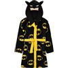 DC Comics Vestaglia Bambino Batman Vestaglia Pile Ragazzo (9-10 Anni, Nero)