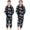 A2Z 4 Kids A2Z 4 Bambini Divertimento Halloween Cranio Ossa Tutina Pigiama Insiemi - E.Soft 924 Black White 9-10