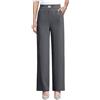 Generic Pantaloni e pantaloni da donna, perfetti drappeggio, pantaloni ad alta trazione per donne anziane over 50, comodo stile 4X, Grigio, M