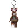 IQ LEGO Classic Chocolate Bunny Keychain Light - Figura alta 3 pollici (KE180), Marrone