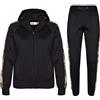A2Z 4 Kids Ragazze Ragazzi Tuta Tinta Unita Cerniera Felpa con Cappuccio Pantaloni Jogging Tuta Allenamento Corsa Abbigliamento Sportivo Età 5-13 Anni