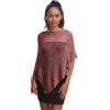 creazioni unique Poncho Coprispalle da Donna Elegante da Cerimonia o Sera - Poncho Donna Estivo e Primaverile in Rete di Viscosa Termica Profumato con Essenza di Fiore di Ciliegio