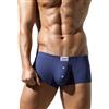 BIMONI Boxer da uomo Premium - Morbida viscosa Low Rise Trunks Sexy Comode biancheria intima hipster per uomini, Blu scuro, L