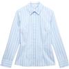 Marks & Spencer Donna Ricco di Cotone a Righe con Colletto Aderente Camicia - con Stretch - Concealed Placket