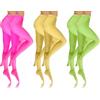 sesto senso Collant Donna in Microfibra Opaco 40 Den 6 Pack Giallo Rosa neon Verde neon 2 XS-S SET 4