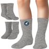 La Alpaca The Finest Wool - 2 paia di calzini in lana di alpaca per bambini, ragazzi, ragazze - soffici, morbidi come la seta - traspiranti, confortevoli calzini termici per bambini