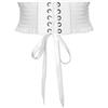 LumiSyne Stringata Corsetto Cintura Per Donna Cintura Larga Elasticizzata Design Bottoni a Pressione Moda Balze Elastica Cintura In Vita Vintage Cintura Cinch Per Vestito Soprabito Tutine