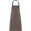 GIBLOR'S Grembiule Cucina Jersey, con Pettorina Rettangolare e Regolabile (grigio chiaro)