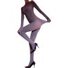 RUIBAVYA Donna Bodystocking Collant Sexy Catsuit Donna Nylon Sexy Lingerie Collant Aperti