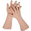 Oppaionaho Guanti da uomo in silicone realistico, protesi per mani, manica artificiale, copertura cicatrice per Halloween, cosplay, crossdresser