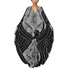 YouKD Abito estivo floreale allentato Caftan Boho Beach Bikini Cover Up Dress Plus Size Robe per le donne