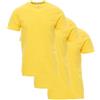 SADISRLS Payper Sunset T-Shirt Uomo 100% Cotone 155 g/m² Maglietta Manica Corta Girocollo Basic Confezione 3 o 5 Pezzi, Ideale per Lavoro e Uso Quotidiano (IT, Testo, XXL, Regular, Regular, 3, Giallo)