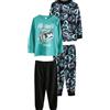 NEXT Ragazzo Confezione da 2 Pigiami a Maniche Lunghe Green/Black PRO Gamer 5 Anni