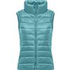 Generic Gilet trapuntato da donna, in softshell, con tasche con cerniera, gilet classico in tinta unita, gilet termico, casual, versatile, imbottito, impermeabile, per l'inverno