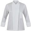 GIBLOR'S Giacca da Cuoca Gloria 100% Poliestere Antibatterico, Traspirante, No Stiro, Ultraleggero 108 gr/mtq (Bianco, XS)