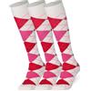 Mysocks 3 Coppie Calzini alti al ginocchio Argyle unisex