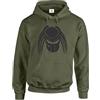 Trend Gear Felpa con cappuccio con silhouette di Predator Alien Arnie Sci Fi Retro Film Tv Regalo Felpe con cappuccio