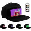 WLDOCA Cappello LED Bluetooth RGB Programmabile Display a Scorrimento Messaggio Berretto da Baseball Supporta Animazione Testo Immagine per Natale nei Bar nelle Discoteche,Nero,A