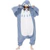 Simzoo Pigiama Intero Animali Unisex Kigurumi Adulto Carnevale Onesie Cosplay Halloween Costume per Donna Uomo Sleepwear