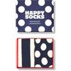 Happy Socks 2-Pack Dark Blue Mix Socks Gift Set calzini colorate e divertenti in cotone