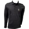 Aeronautica Militare Polo PO1886 Frecce Tricolori da Uomo, Maglia, Camicia, Manica Lunga (IT, Testo, 3XL, Regular, Regular, Nero)