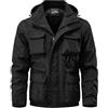 Vhersily 2025 Uomo Antivento Giacca in Pile Outdoor Militare Caldo Cappotto Giacche Tattico Impermeabile Calde Giubbotto Tattiche Invernale Coat Outwear, per Lavoro, Corsa, Pesca, Caccia, Arrampicata