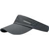 OTTERSHELL Visiera parasole sportiva con slot per occhiali, visiera atletica regolabile per corsa, golf, tennis, pesca., Grigio scuro, taglia unica