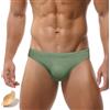 AIEOE Costume da Bagno Uomo a Vita Bassa con Imbottitura Rimovibile per Spiaggia e Piscina Slip Parigamba Verde Tag Taglia XL/EU Taglia L