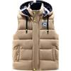 Generisch Giacca invernale da uomo e uomo, gilet ispessito, invernale, casual, senza maniche