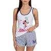sarcia.eu Disney Pigiama da Donna, Pigiama Estivo a Due Pezzi con Spalline, 100% Cotone Oeko-Tex (IT, Testo, XL, Regular, Regular, Disney Minnie Mouse)