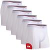 DANISH ENDURANCE Boxer Uomo in bambù Ultra Morbido, Mutande Boxer Bamboo Comodi, Traspiranti, 6 o 10 Paia, Bianco, 2XL