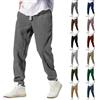 Generico Pantaloni Giapponesi Uomo, Pantaloni Velluto Uomo Larghi Invernali con Tasca Bodybuilding A Coste Eleganti con Coulisse Jogging Streetwear Baggy Elastica Pantalonis