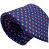 CARACCIOLO Cravatta Elegante in Seta Stile Classico Sartoria napoletana (JOY BLUE)