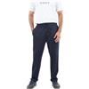 Celio Uomini Blu Navy Solido Regular Fit Poliestere Pantaloni, Blu navy, 33