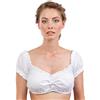 Schöneberger Trachten Couture Dirndl Camicetta Juliana dalla Spalla - off Shoulders - Donna Dirndl Camicetta Bianca Juliana (46, Bianco)