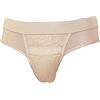 ELMIKA Mutandine da uomo che nascondono mutandine modellante per crossdresser transgender biancheria intima, Beige, XL