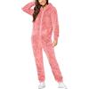 Duohropke Tuta da donna invernale calda con animali per adulti, in pile, tuta intera in pile, con imbottitura termica, per dormire