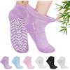 LOFIR Calzini Donna Antiscivolo Diabetici: Calze Corti Estivi Traspiranti Anti Odore senza Elastico senza Cuciture per Gravidanza Anziana Caviglie Piedi Gonfi Pastello 6 Paia 35-38