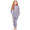 Merry Style Pigiama Intero Bambina e Ragazza MS10-186 (Melange Cuori Viola, 110-116)