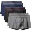 kliy Boxer Aderenti Pantaloncini da Uomo Taglie Forti da Uomo in Cotone Sexy di Moda Mutande da Uomo Mutandine da Uomo Grandi (Pacco da 6) Stely C