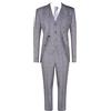 TruClothing Abito da Uomo Grigio 3 Pezzi Abito da Sposa su Misura Classico a Quadri Principe di Galles 42