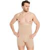 FINN Mutanda Contenitiva per Uomo con Effetto Pancia Piatta - Boxer Modellante a Vita Alta in Cotone - Guaina Contenitiva Uomo Color Pelle 5XL