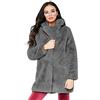 Generisch Lussuoso elegante cappotto invernale in pelliccia sintetica da donna con calda fodera interna, vestibilità alla moda per la stagione fredda