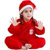 HAHASHOW Pigiama Natale Bambino da 0 a 36 Mesi,Tutina Natale Neonato | Con cappuccio, in flanella, cerniera scorrevole, lavabile in lavatrice, unisex, ideale per Natale, pigiama caldo