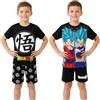 Get Trend Dragon Ball Super Corto Pigiama Bambino 7-14 Anni, Confezione da 2 Pigiami Estivi Bambino con Maglietta e Pantaloncini, Anime Merch Regalo Ragazzo (9-10 Anni, Nero/Multi Dragon Ball)