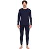 LAPASA 100% Lana Merino Completo Termico Uomo Peso Outdoor Hiking M31/M126 - Abbigliamento Intimo Caldo Pantaloni e Canotta Intimo Trekking Alpinismo Outdoor Calcio Running