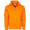 CHEMAGLIETTE! Felpa Da Lavoro Maglia Felpata Cotone Con Mezza Zip In Tinta Payper Miami +, Colore: Arancione, Taglia: L