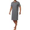 Verano Camicia da notte da uomo a maniche corte con bottoni